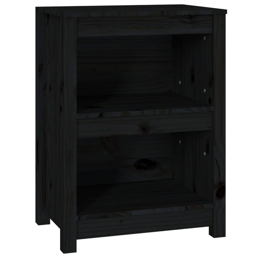 Book Cabinet Black 50x35x68 cm Solid Wood Pine Book Cabinet Black 50x35x68 cm Solid Wood Pine