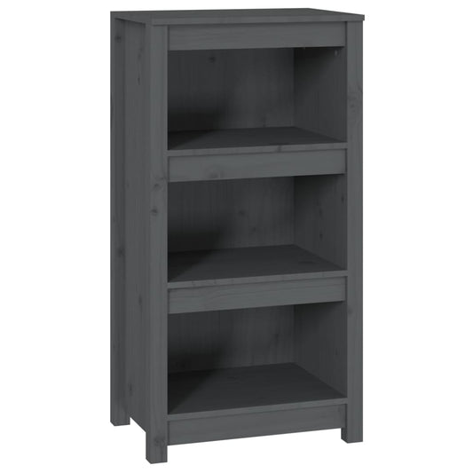 Book Cabinet Grey 50x35x97 cm Solid Wood Pine Book Cabinet Grey 50x35x97 cm Solid Wood Pine