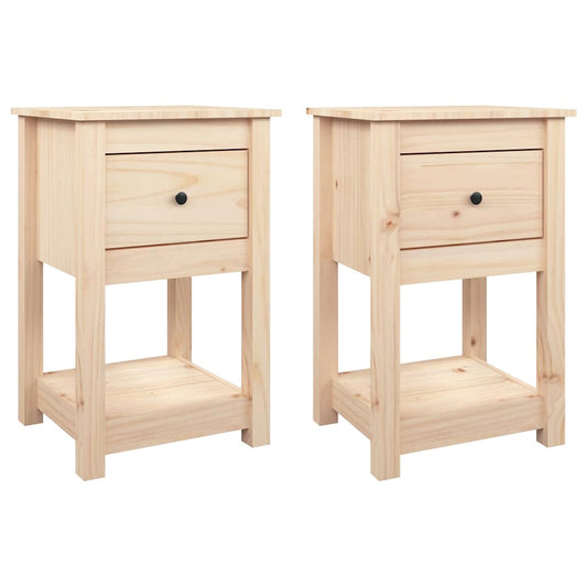 Bedside Cabinets 2 pcs 40x35x61,5 cm Solid Wood Pine Bedside Cabinets 2 pcs 40x35x61,5 cm Solid Wood Pine