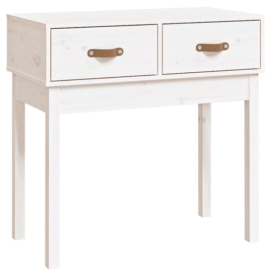 Console Table White 76.5x40x75 cm Solid Wood Pine Console Table White 76.5x40x75 cm Solid Wood Pine