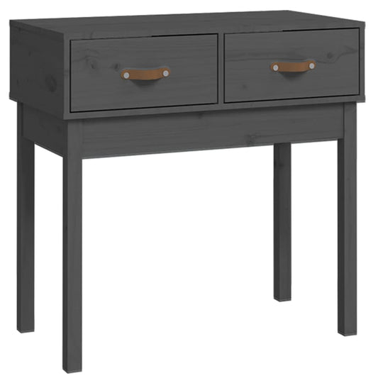 Console Table Grey 76.5x40x75 cm Solid Wood Pine Console Table Grey 76.5x40x75 cm Solid Wood Pine