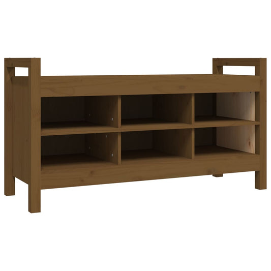 Hall Bench Honey Brown 110x40x60 cm Solid Wood Pine Hall Bench Honey Brown 110x40x60 cm Solid Wood Pine