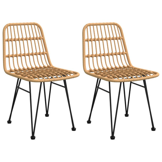Garden Chairs 2 pcs 48x62x84 cm PE Rattan Garden Chairs 2 pcs 48x62x84 cm PE Rattan