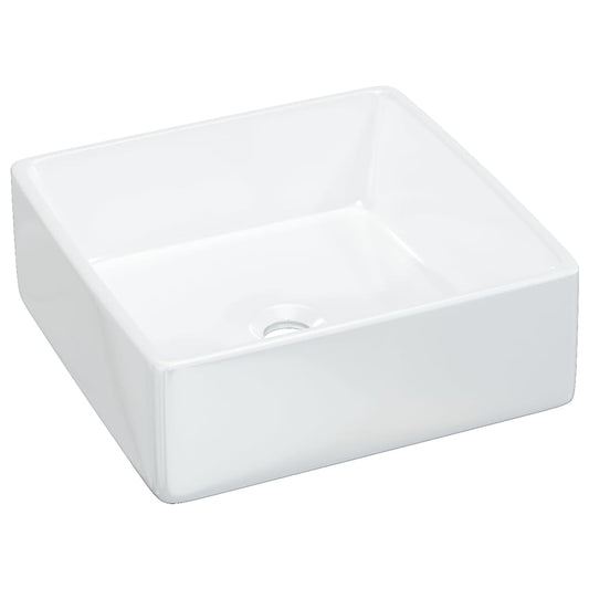 Wash Basin White 37x37x13 cm Ceramic Square Wash Basin White 37x37x13 cm Ceramic Square