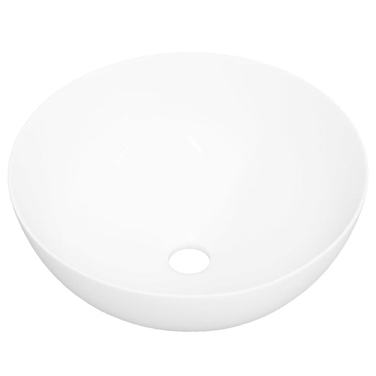 Wash Basin White 36x15 cm Ceramic Round Wash Basin White 36x15 cm Ceramic Round