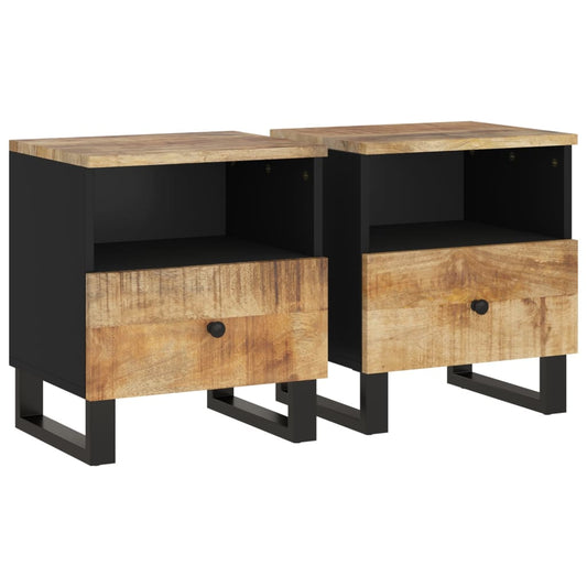 Bedside Cabinets 2 pcs Solid Wood Mango&Engineered Wood Bedside Cabinets 2 pcs Solid Wood Mango&Engineered Wood