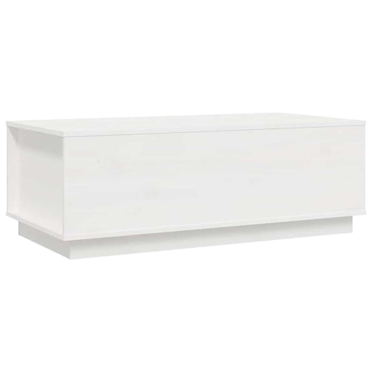 Coffee Table White 100x50x35 cm Solid Wood Pine Coffee Table White 100x50x35 cm Solid Wood Pine