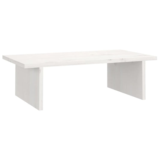 Monitor Stand White 50x27x15 cm Solid Wood Pine Monitor Stand White 50x27x15 cm Solid Wood Pine