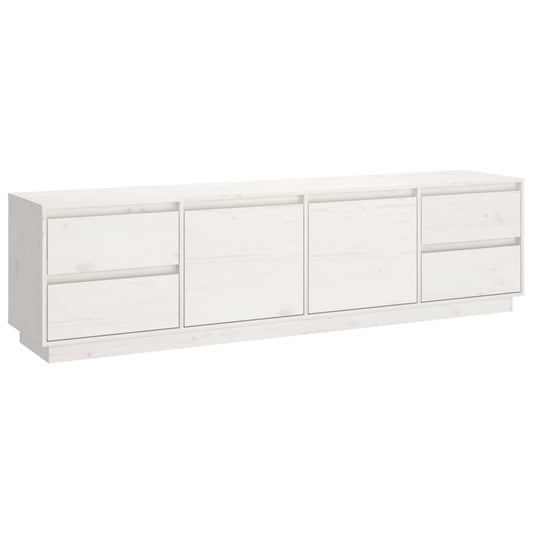 TV Cabinet White 176x37x47.5 cm Solid Wood Pine TV Cabinet White 176x37x47.5 cm Solid Wood Pine