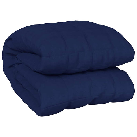 Weighted Blanket Blue 220x235 cm 11 kg Fabric Weighted Blanket Blue 220x235 cm 11 kg Fabric