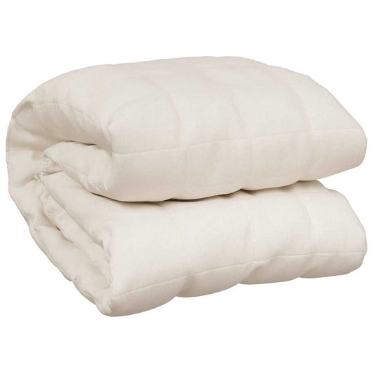 Weighted Blanket Light Cream 120x180 cm 9 kg Fabric Weighted Blanket Light Cream 120x180 cm 9 kg Fabric