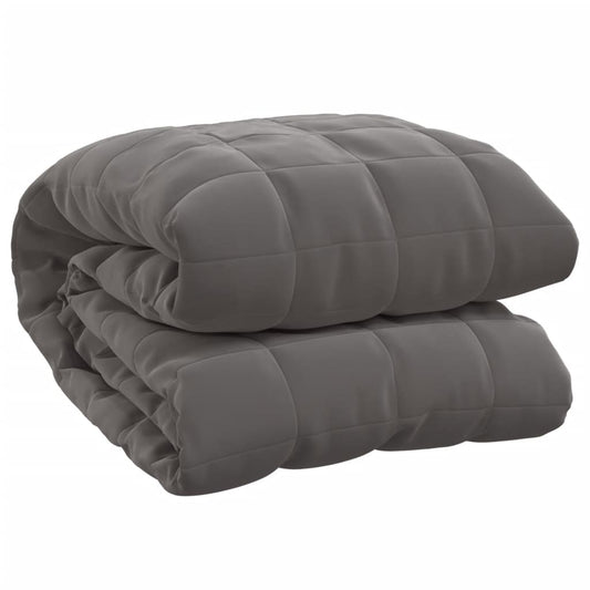 Weighted Blanket Grey 155x220 cm 11 kg Fabric Weighted Blanket Grey 155x220 cm 11 kg Fabric