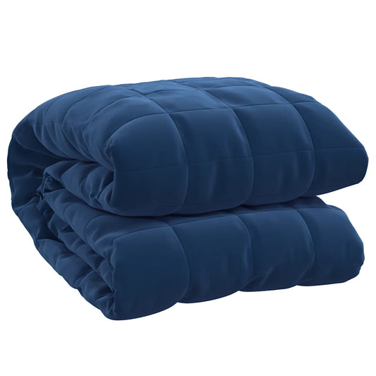 Weighted Blanket Blue 150x200 cm 7 kg Fabric Weighted Blanket Blue 150x200 cm 7 kg Fabric