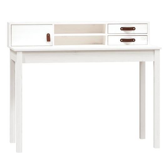 Desk White 110x50x93 cm Solid Wood Pine Desk White 110x50x93 cm Solid Wood Pine