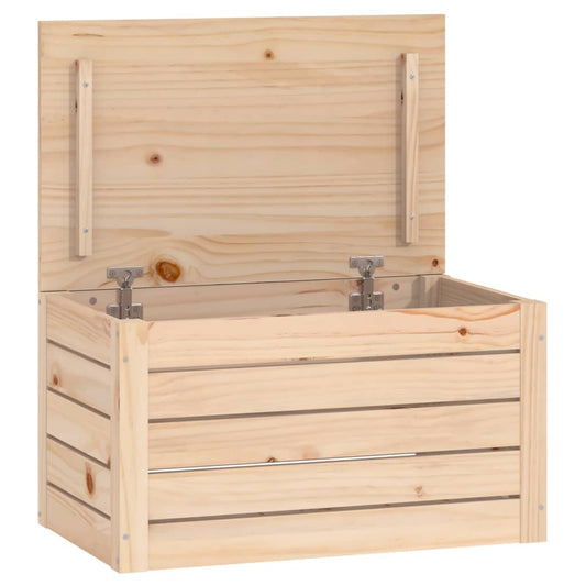 Storage Box 59.5x36.5x33 cm Solid Wood Pine Storage Box 59.5x36.5x33 cm Solid Wood Pine