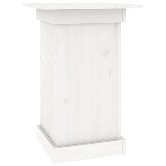 Flower Stand White 40x40x60 cm Solid Wood Pine Flower Stand White 40x40x60 cm Solid Wood Pine