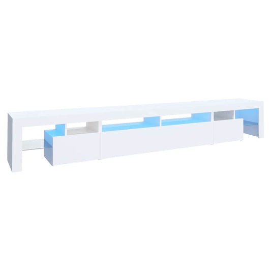 TV Cabinet with LED Lights White 260x36,5x40 cm TV Cabinet with LED Lights White 260x36,5x40 cm