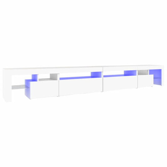 TV Cabinet with LED Lights White 290x36,5x40 cm TV Cabinet with LED Lights White 290x36,5x40 cm