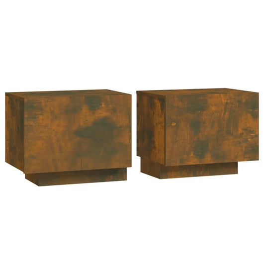 Bedside Cabinet Smoked Oak 100x35x40 cm Engineered Wood Bedside Cabinet Smoked Oak 100x35x40 cm Engineered Wood