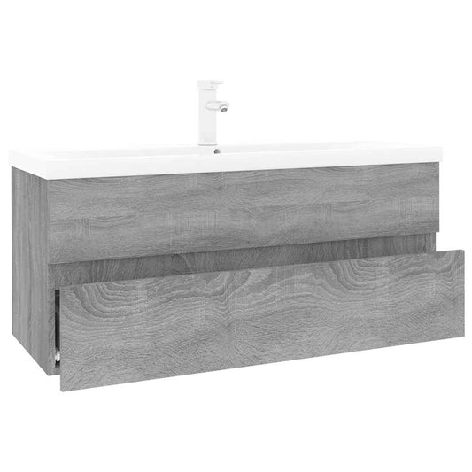 Sink Cabinet with Built-in Basin Grey Sonoma Engineered Wood Sink Cabinet with Built-in Basin Grey Sonoma Engineered Wood