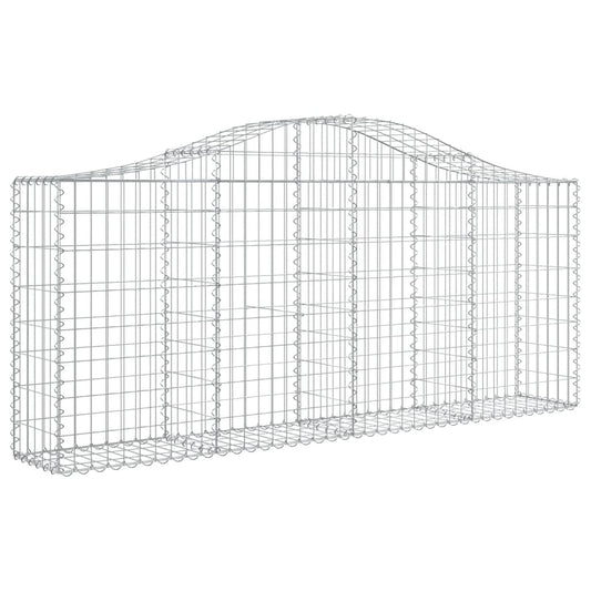 Arched Gabion Basket 200x30x80/100 cm Galvanised Iron Arched Gabion Basket 200x30x80/100 cm Galvanised Iron