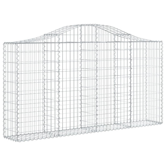 Arched Gabion Basket 200x30x100/120 cm Galvanised Iron Arched Gabion Basket 200x30x100/120 cm Galvanised Iron