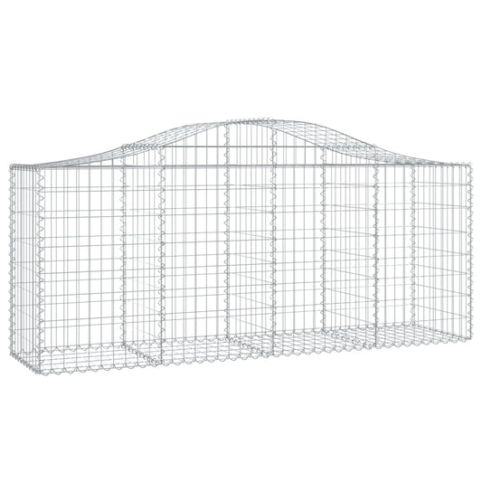 Arched Gabion Basket 200x50x80/100 cm Galvanised Iron Arched Gabion Basket 200x50x80/100 cm Galvanised Iron