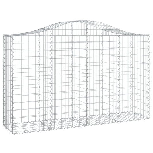 Arched Gabion Basket 200x50x120/140 cm Galvanised Iron Arched Gabion Basket 200x50x120/140 cm Galvanised Iron