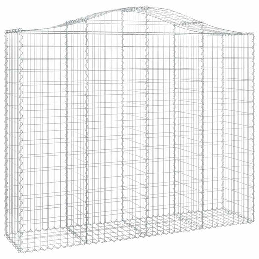 Arched Gabion Basket 200x50x160/180 cm Galvanised Iron Arched Gabion Basket 200x50x160/180 cm Galvanised Iron
