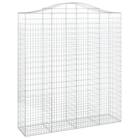 Arched Gabion Basket 200x50x220/240 cm Galvanised Iron Arched Gabion Basket 200x50x220/240 cm Galvanised Iron