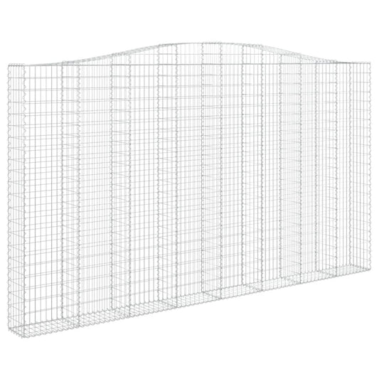 Arched Gabion Basket 400x30x220/240 cm Galvanised Iron Arched Gabion Basket 400x30x220/240 cm Galvanised Iron
