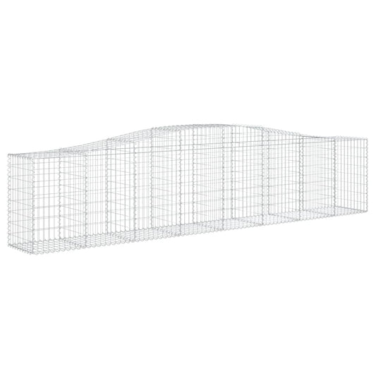 Arched Gabion Basket 400x50x80/100 cm Galvanised Iron Arched Gabion Basket 400x50x80/100 cm Galvanised Iron