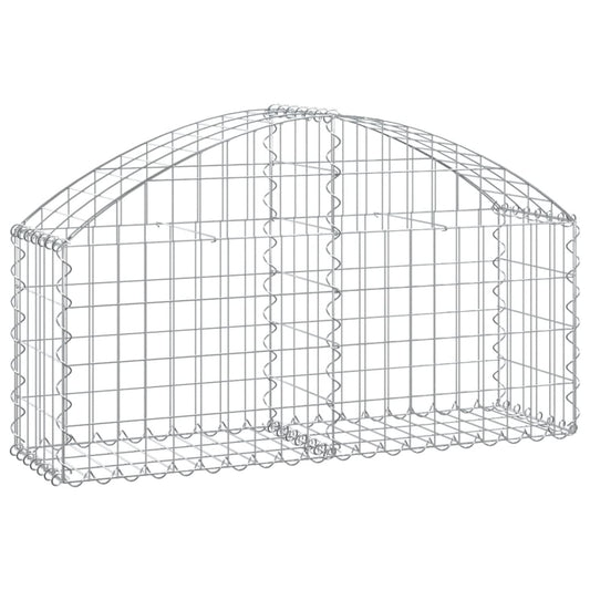 Arched Gabion Basket 100x30x40/60 cm Galvanised Iron Arched Gabion Basket 100x30x40/60 cm Galvanised Iron