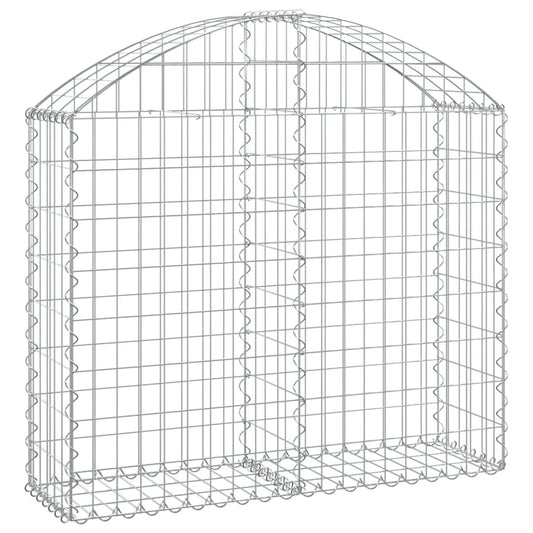 Arched Gabion Basket 100x30x80/100 cm Galvanised Iron Arched Gabion Basket 100x30x80/100 cm Galvanised Iron