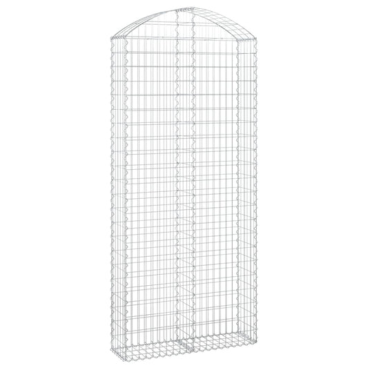 Arched Gabion Basket 100x30x220/240 cm Galvanised Iron Arched Gabion Basket 100x30x220/240 cm Galvanised Iron