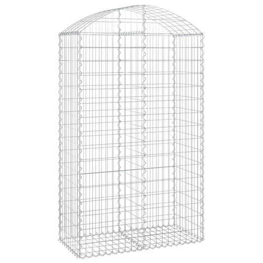 Arched Gabion Basket 100x50x160/180 cm Galvanised Iron Arched Gabion Basket 100x50x160/180 cm Galvanised Iron