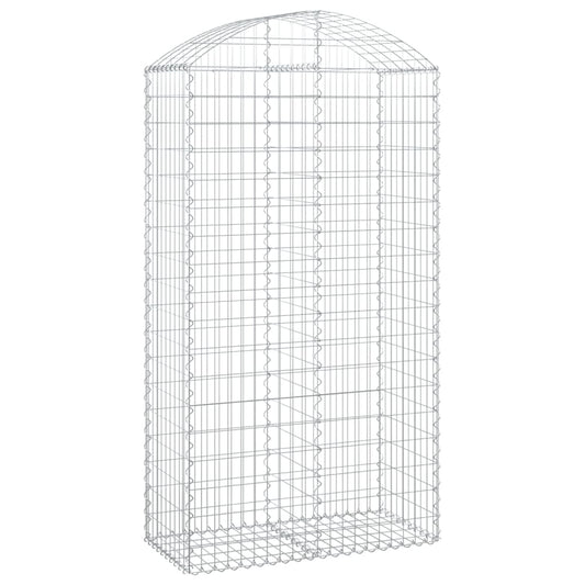 Arched Gabion Basket 100x50x180/200 cm Galvanised Iron Arched Gabion Basket 100x50x180/200 cm Galvanised Iron