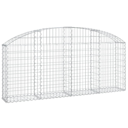 Arched Gabion Basket 200x30x80/100 cm Galvanised Iron Arched Gabion Basket 200x30x80/100 cm Galvanised Iron