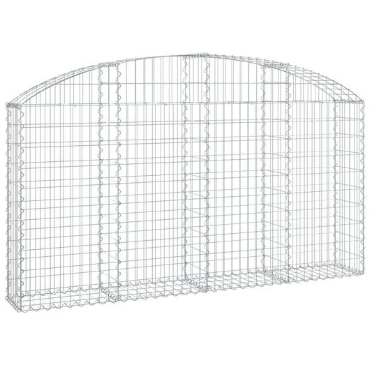 Arched Gabion Basket 200x30x100/120 cm Galvanised Iron Arched Gabion Basket 200x30x100/120 cm Galvanised Iron
