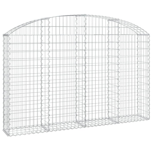 Arched Gabion Basket 200x30x120/140 cm Galvanised Iron Arched Gabion Basket 200x30x120/140 cm Galvanised Iron