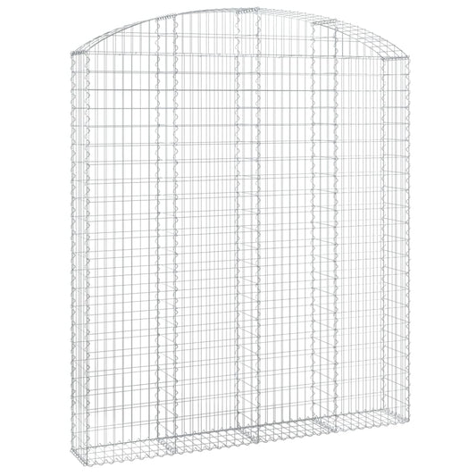 Arched Gabion Basket 200x30x220/240 cm Galvanised Iron Arched Gabion Basket 200x30x220/240 cm Galvanised Iron