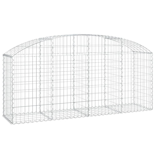 Arched Gabion Basket 200x50x80/100 cm Galvanised Iron Arched Gabion Basket 200x50x80/100 cm Galvanised Iron