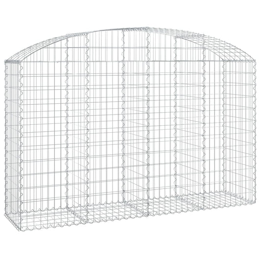 Arched Gabion Basket 200x50x120/140 cm Galvanised Iron Arched Gabion Basket 200x50x120/140 cm Galvanised Iron