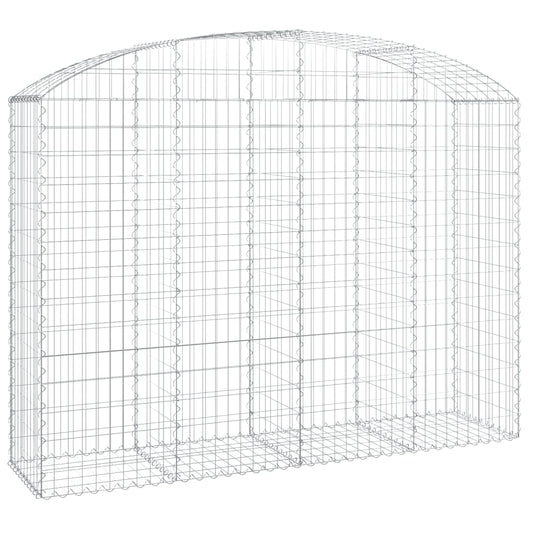 Arched Gabion Basket 200x50x140/160 cm Galvanised Iron Arched Gabion Basket 200x50x140/160 cm Galvanised Iron
