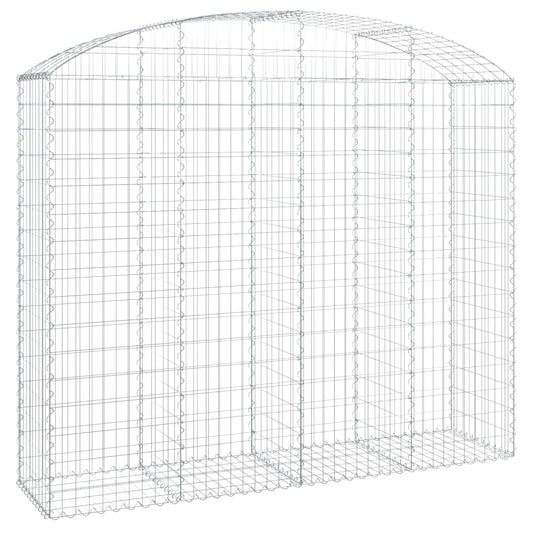 Arched Gabion Basket 200x50x160/180 cm Galvanised Iron Arched Gabion Basket 200x50x160/180 cm Galvanised Iron