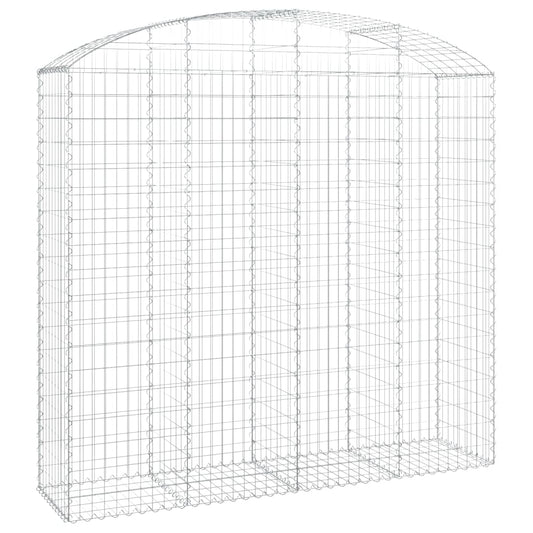 Arched Gabion Basket 200x50x180/200 cm Galvanised Iron Arched Gabion Basket 200x50x180/200 cm Galvanised Iron