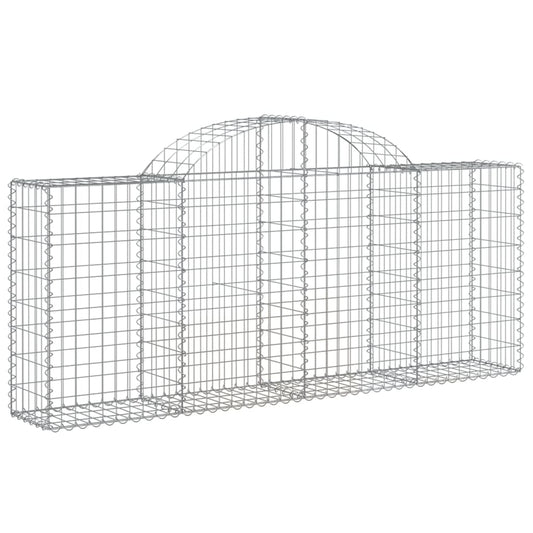 Arched Gabion Basket 200x30x80/100 cm Galvanised Iron Arched Gabion Basket 200x30x80/100 cm Galvanised Iron