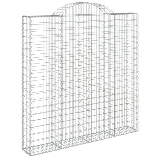 Arched Gabion Basket 200x30x200/220 cm Galvanised Iron Arched Gabion Basket 200x30x200/220 cm Galvanised Iron