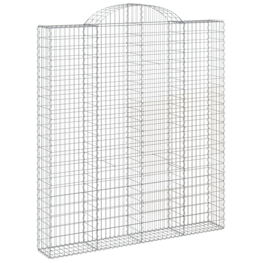Arched Gabion Basket 200x30x220/240 cm Galvanised Iron Arched Gabion Basket 200x30x220/240 cm Galvanised Iron