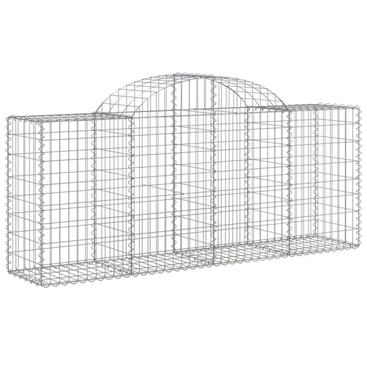 Arched Gabion Basket 200x50x80/100 cm Galvanised Iron Arched Gabion Basket 200x50x80/100 cm Galvanised Iron
